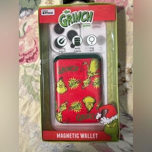 Dr. Seuss The Grinch Magnetic Wallet for iPhone - Red and Yellow